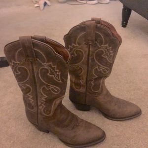 Dan Post Cowboy Boots, mid height, brown, leather